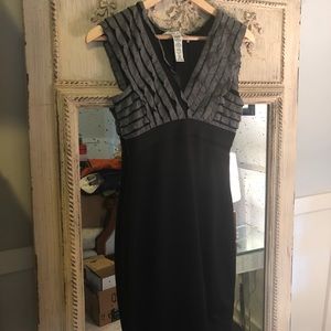 Gray and black max studio dress